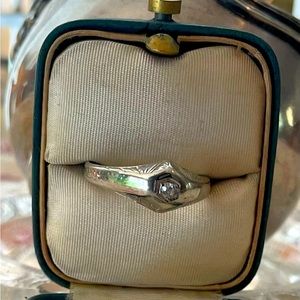 Antique 14k Old Mine Cut Ring